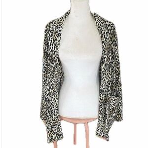 Leopard Print Oversized Blazer